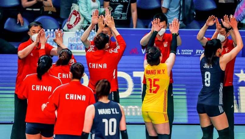 Çin, bayanlar VNL'nin 2. haftasında Belçika'yı mağlup etti