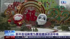 Beijing Kış Olimpiyatları temalı kentsel peyzaj bayram atmosferine renk kattı